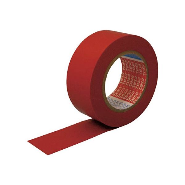 (まとめ) テサテープ ラインマーキングテープ 赤 50mm×33m 4169N-PV8-R 1巻 (×3セット)