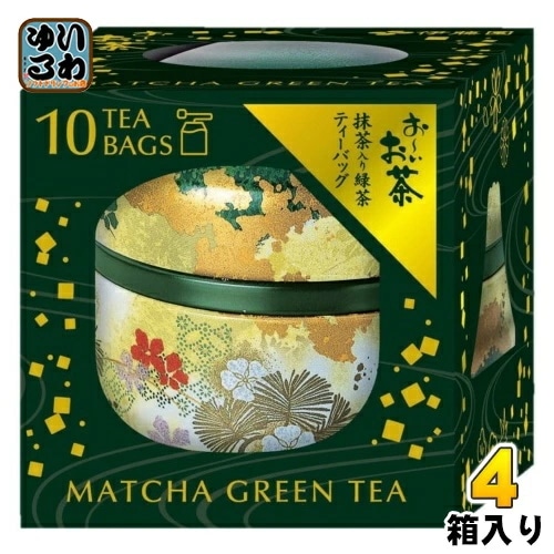 伊藤園 お～いお茶 茶缶入りティーバッグ 抹茶入り緑茶 10P×4箱 おーいお茶 おちゃ ティーパック