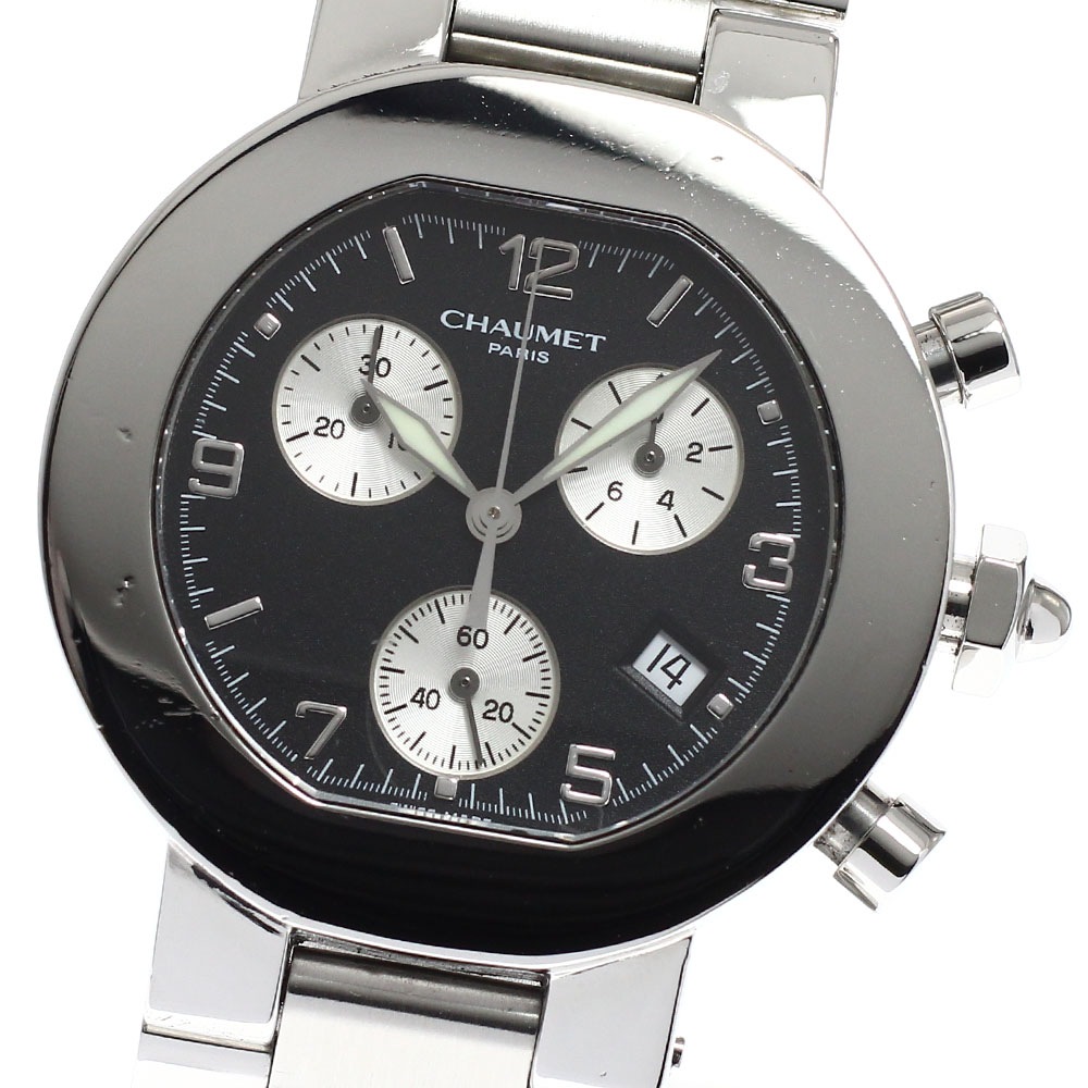 ショーメ Chaumet スタイルダンディ クロノグラフ デイト クォーツ メンズ _935066【中古】