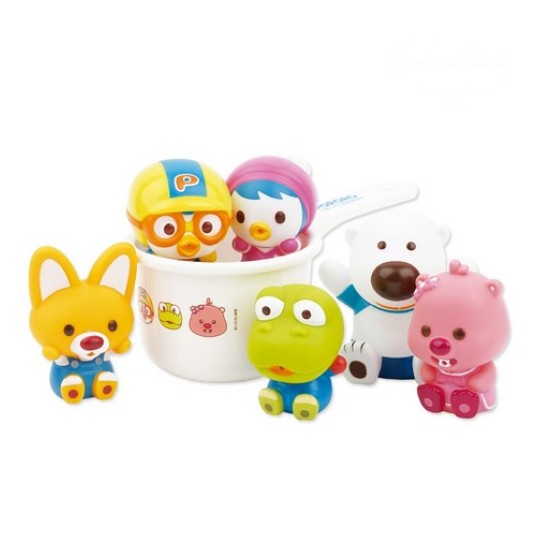 ポロロ いないいないばあ お風呂遊び 水鉄砲 6種+バケツ セット