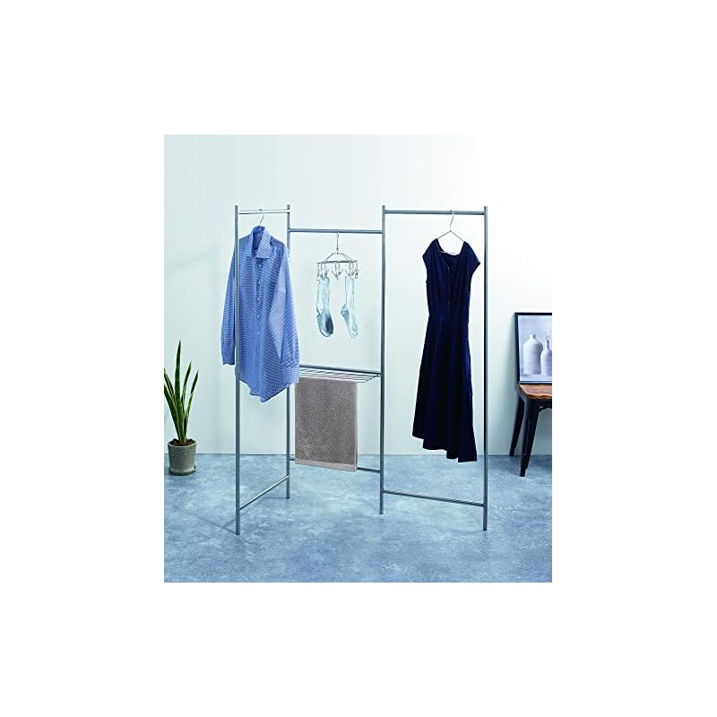 【3日以内発送】天馬 出しっぱなしでもスタイリッシュに決まる室内物干し インテリア物干し パネルM ステンレス 幅54奥行54高さ150cm PSI-01