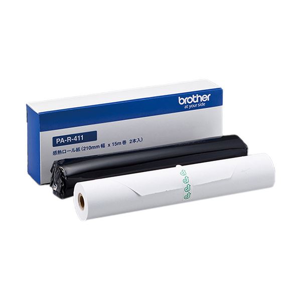 （まとめ）ブラザー A4幅感熱ロール紙210mm幅×15m巻 PA-R-411 1箱（2本）(×2セット)