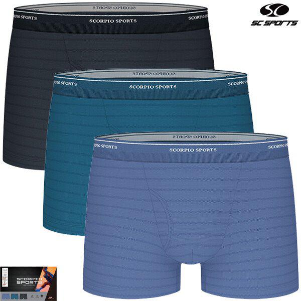 SCORPIO小便器メッシュスポーツスパンデックスドロワーズ3枚 MPO2274