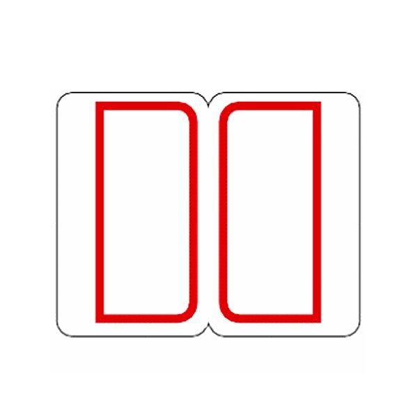 (まとめ) ライオン事務器 インデックスラベル 中23×29mm 赤枠 RM2 1パック（240片：12片×20シート） (×50セット)