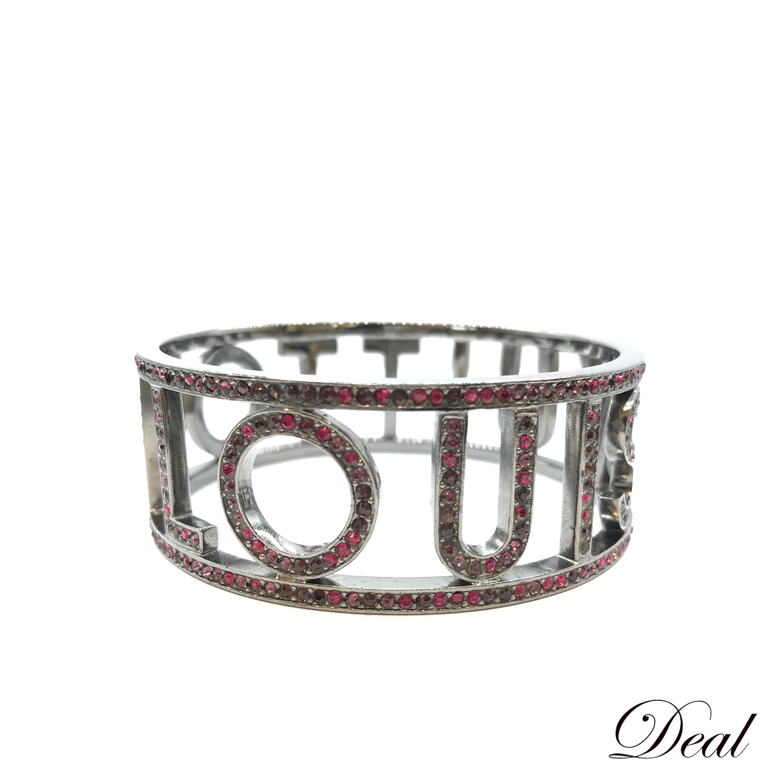 ルイ・ヴィトン ブラスレ 1001ニュイ M65690 ラインストーン シルバー レディース バングルLV