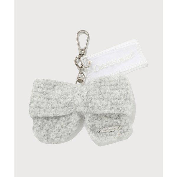 W クローバーハート リボン ニットキーリング B1 CO2504TC84 LG LP