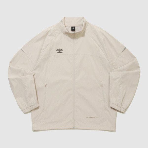 ウィンドブレーカー VQA UQ321SJK91-OBE アクティブ オールラウンド ストレッチ スタンドネック ウィンドブレーカー ウォームアップ ジャケット OATME