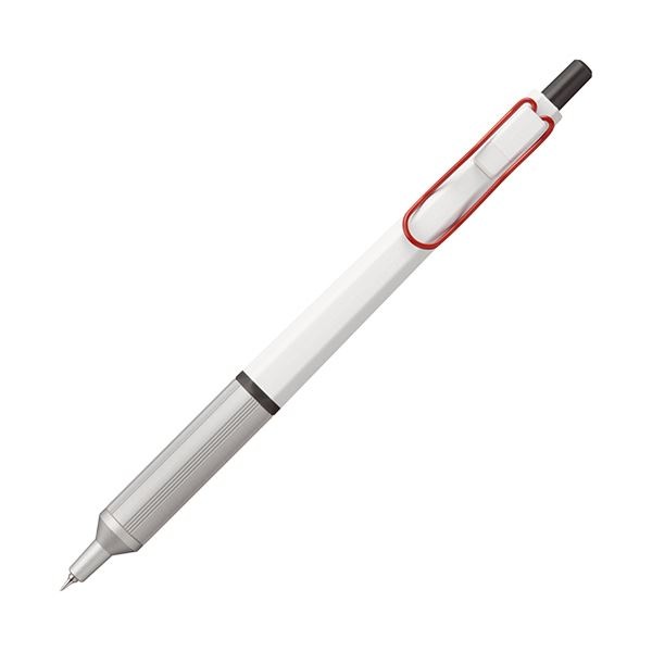 （まとめ）三菱鉛筆 油性ボールペン ジェットストリーム エッジ 0.28mm 黒 （軸色：ホワイトレッド） SXN100328W.15 1本 (×5セット)