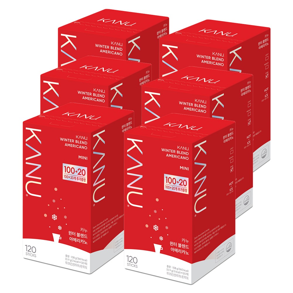 ウィンターブレンド アメリカノコーヒー Mini 0.9g 120本 x 6箱 計720本 2025年冬シーズン限定