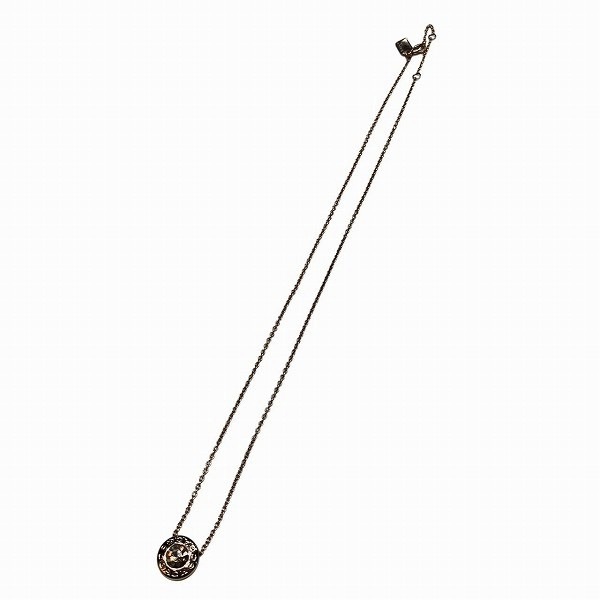 コーチ クリスタル オープン サークル ストーン ストランド ネックレス レディース【中古】