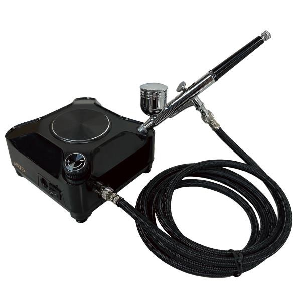 エアテックス エアブラシワークセット メテオ2（エアブラシノズル口径0.3mm）【APC030-M】 エアブラシ AT APC030-M エアブラシワークセット メテオ2