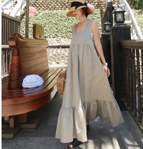 ノースリーブロングワンピース ワンピース ロング丈 袖なし l フレア Aライン 裏起毛 かわいい 大人可愛い きれいめ 大人 上品 お洒落 無地 夏 秋 10代 20代 30代 40代 レ
