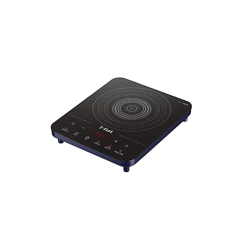 【即納】ティファール 卓上IH調理器 IHコンロ 1400W タッチパネル 6つの調理プログラム 「フルフラットIH ドレスブルー」 IHクッキングヒーター IH2024JP