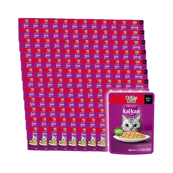 120個セット カルカン パウチ まぐろ入りかつお 60g キャットフード 成猫用 11,025円