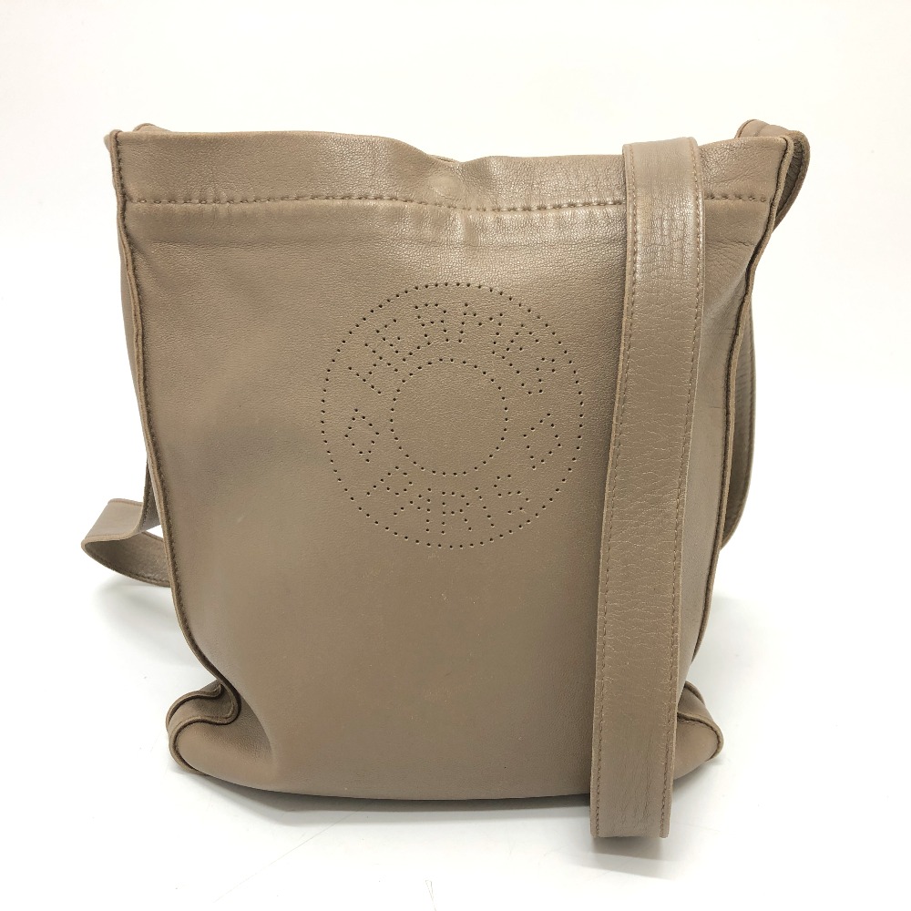 ショルダーバッグ クルードセル レザー エトゥープ ブラウン