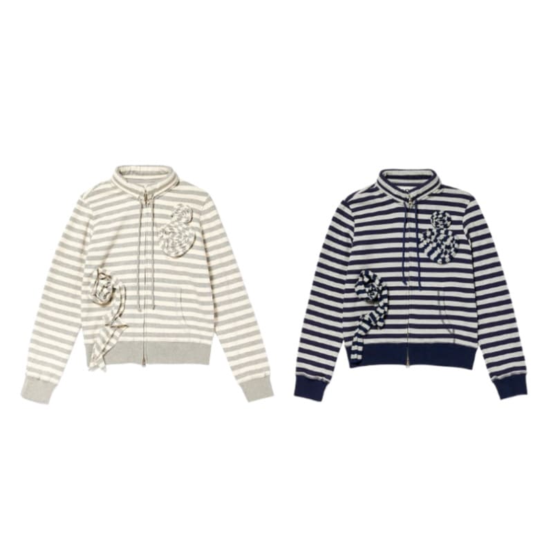 APPLIQUÉ ZIPUP JACKET アップリケ ジップアップ ジャケット(2カラー)