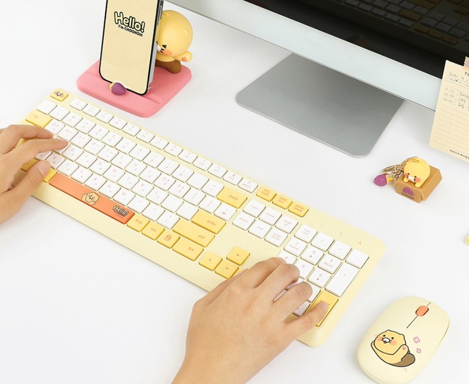 フュージョンエフエンシーカカオフレンズワイヤレスキーボード+マウスセット