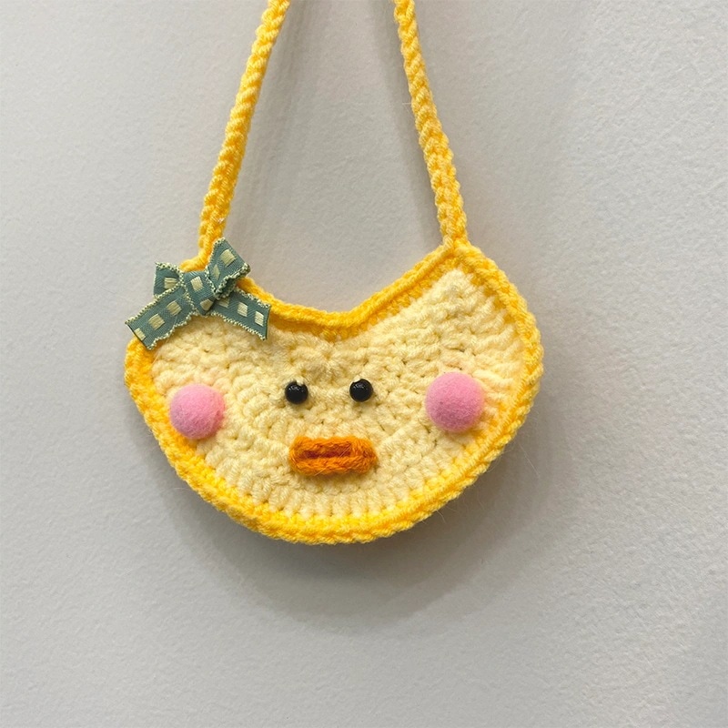 ペット 首輪 イヌ ネコ用 ダック ニット 可愛い INS 小型 中型 大型 犬 猫 唾液タオル おしゃれ