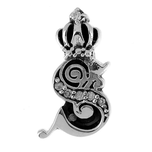 イニシャル ペンダントトップ ペンダントヘッド(チェーンなし) クラウン 王冠 ジルコニア 6,026円