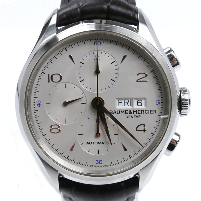 Baume & Mercier ボーム＆メルシェ クリフトン クロノグラフ 腕時計 自動巻き MOA10129 メンズ 中古