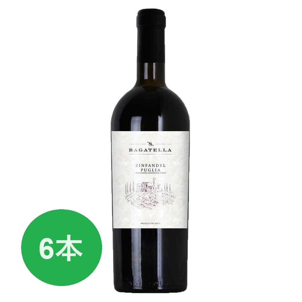 メモス ボッテール バガテッラ ジンファンデル 6本入 お酒 ギフト 赤ワイン イタリア産 中口 メモス ボッテール