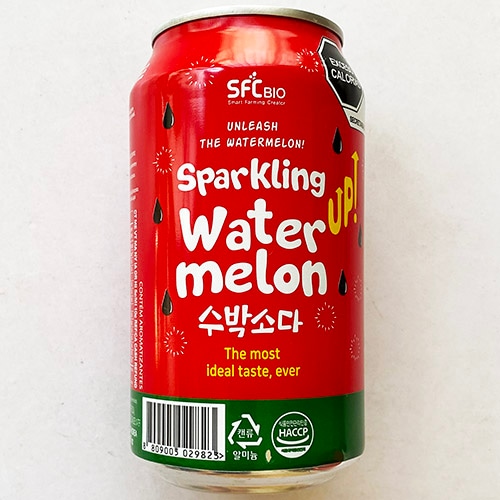 SFC BIO スイカソーダ 350ml x 24缶 韓国 飲み物 炭酸飲料