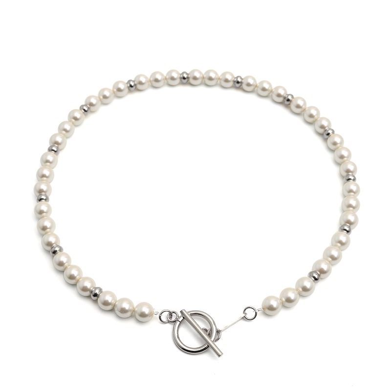 パールネックレス マンテル [n439-silver] 5,022円