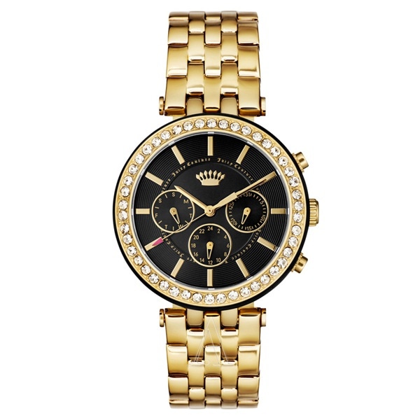 箱ボロ・BOX訳あり ジューシークチュール 時計 レディース 腕時計 手表 VENICE マルチカレンダー ゴールド ステンレス クリスタル 1901312 誕生日プレゼント ポイント消化