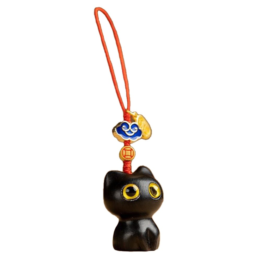 Qoo10] 黒猫ストラップ 猫ストラップ ねこキーホ