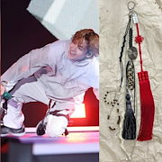 【15wol】BTSジョングク着用 ★ ハンドメイドキーリング 15wol】BTSジョングク着用 ☆ ハンドメイドキーリング