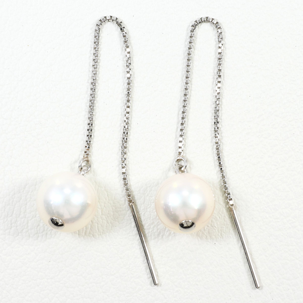 PT900 プラチナ ピアス パール（真珠） 総重量約1.5g ジュエリー 中古