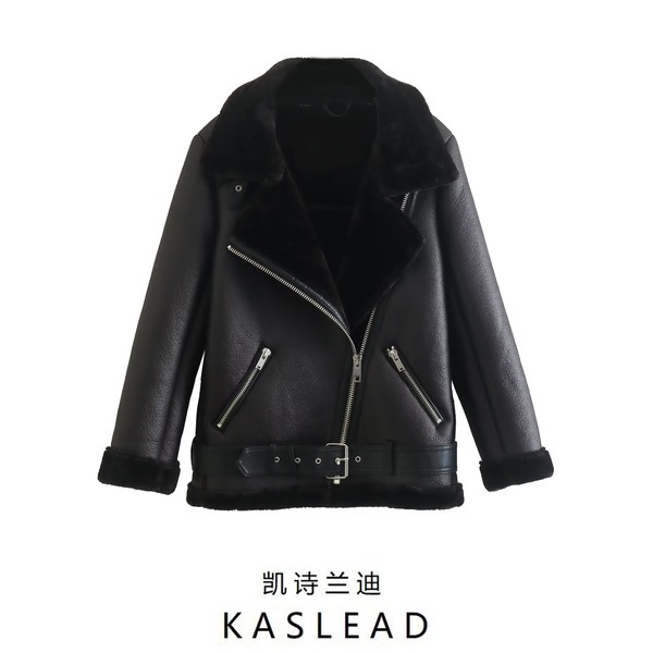 KASLEAD 欧米風ファーワンピースジャケット 5,008円