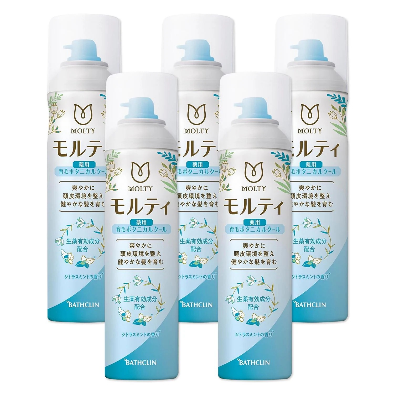 5個セット バスクリン モルティ 薬用育毛ボタニカルクール 180g