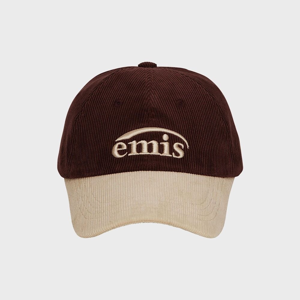 IMIS コーデュロイツートーンボールキャップ-ワイン