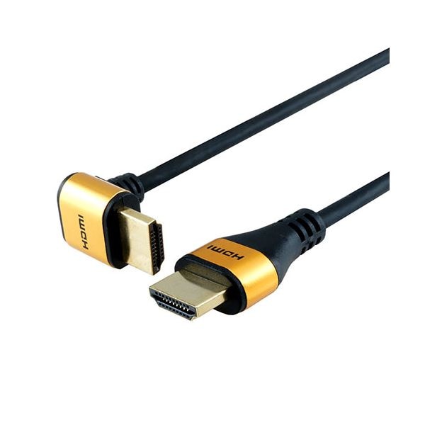 [5個セット]HDMIケーブル L型90度 3m ゴールド HL30-567GDX5