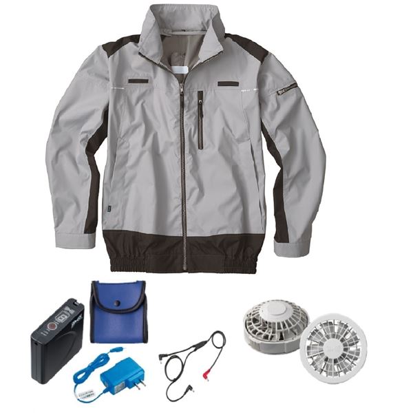 KU92110 空調服 ポリ製 遮熱フルハーネス仕様 FAN2200G/LISUPER1 銀 5L 20,798円