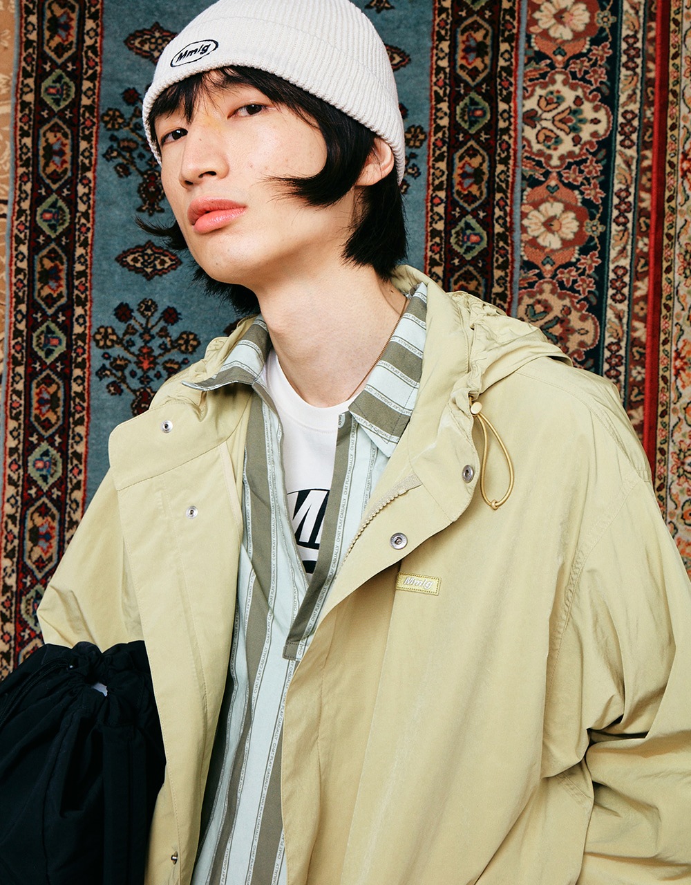 【MMLG】 WEATHERABLE SHORT PARKA : SAND YELLOW