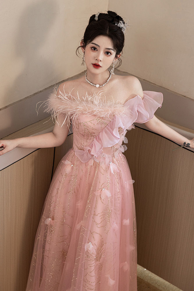 逃げる王女のタキシードのスカートの女性の蓬蓬紗のスカートの誕生日の18歳の成礼の軽いウェディングドレス