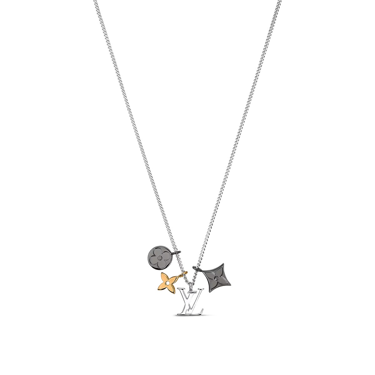 LV ネックレス ペンダントLV インスティンクト S00 シルバー M00521