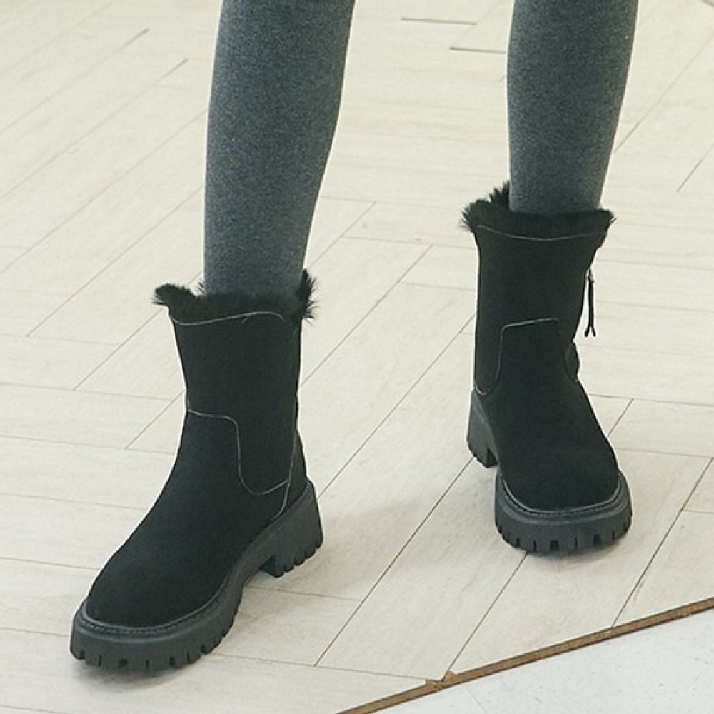 (Ninas Paris) サイドジップミドルファーブーツ