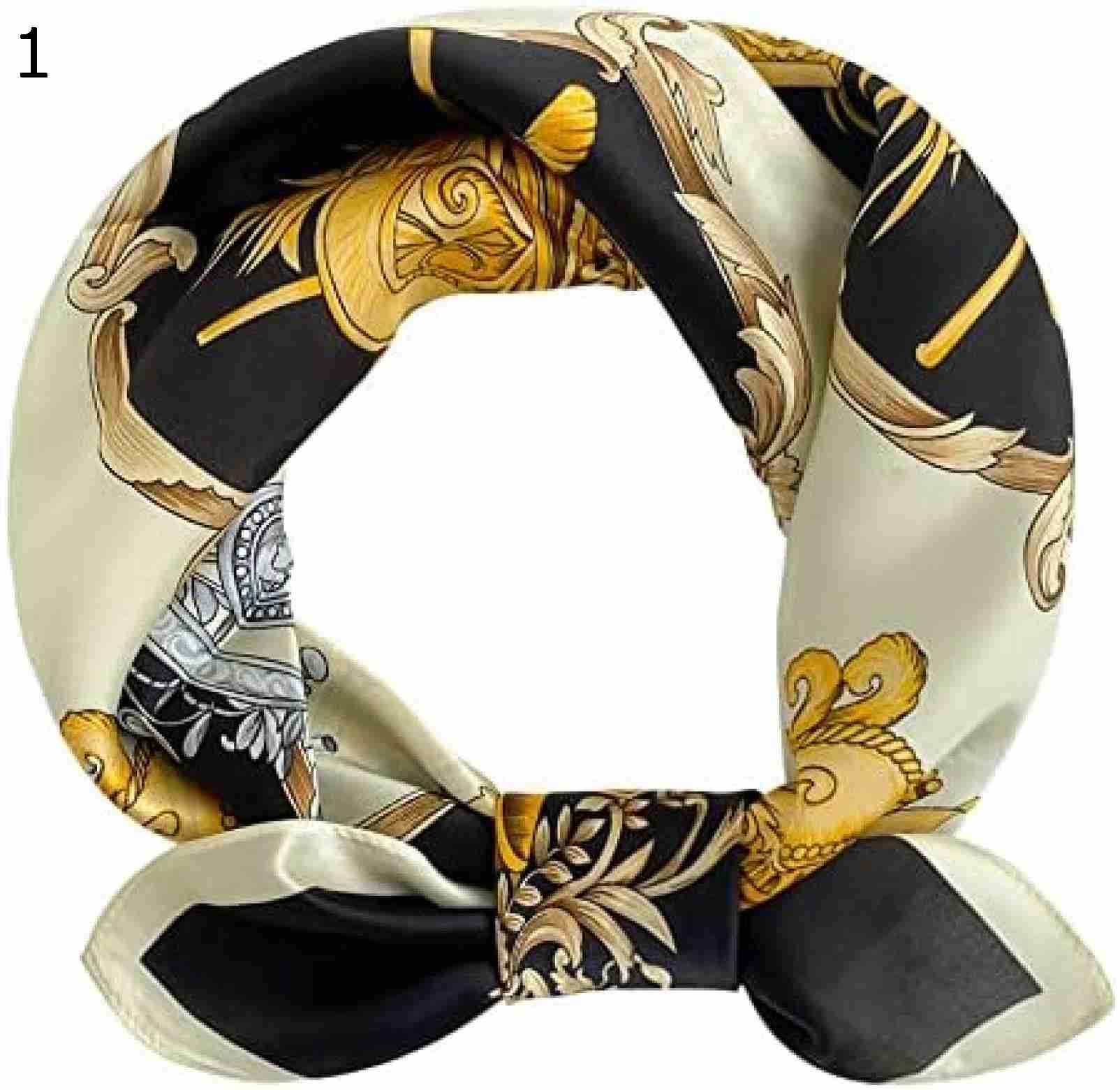 【20%OFFクーポン～】100％本物のマルベリースカーフゴールドとシルバーのジュエリープリントスカーフ用途の広いマルベリースカーフ薄いファッションスカーフ