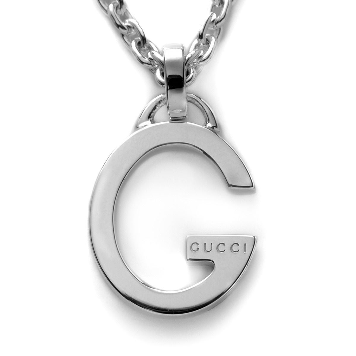 GUCCI 233936-J8400-8106 SILVER NECLACE MADE IN ITALY イタリア製 グッチ アクセサリー Gロゴ ネックレス シルバー925 銀製品