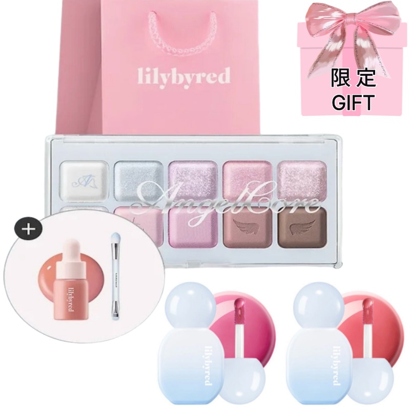 [SPECIAL GIFT/NEW新作/発売記念3種贈呈特典/Limited]エンゼルコアエディション2種セット/ムードキーボードアイパレット+シュガーラッピングティントグロス