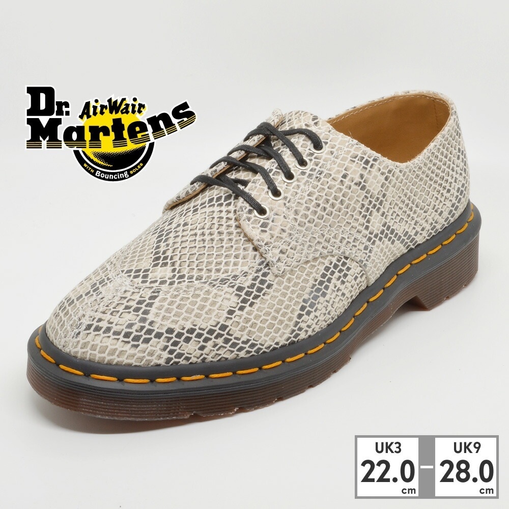 ドクターマーチン マーチン メンズ レディース ホール シューズ 30613 30613296 Dr.Martens 2046 5 EYE SHOE SAND+BLACK【ラッピング不可】 ヘビ柄 20,671円