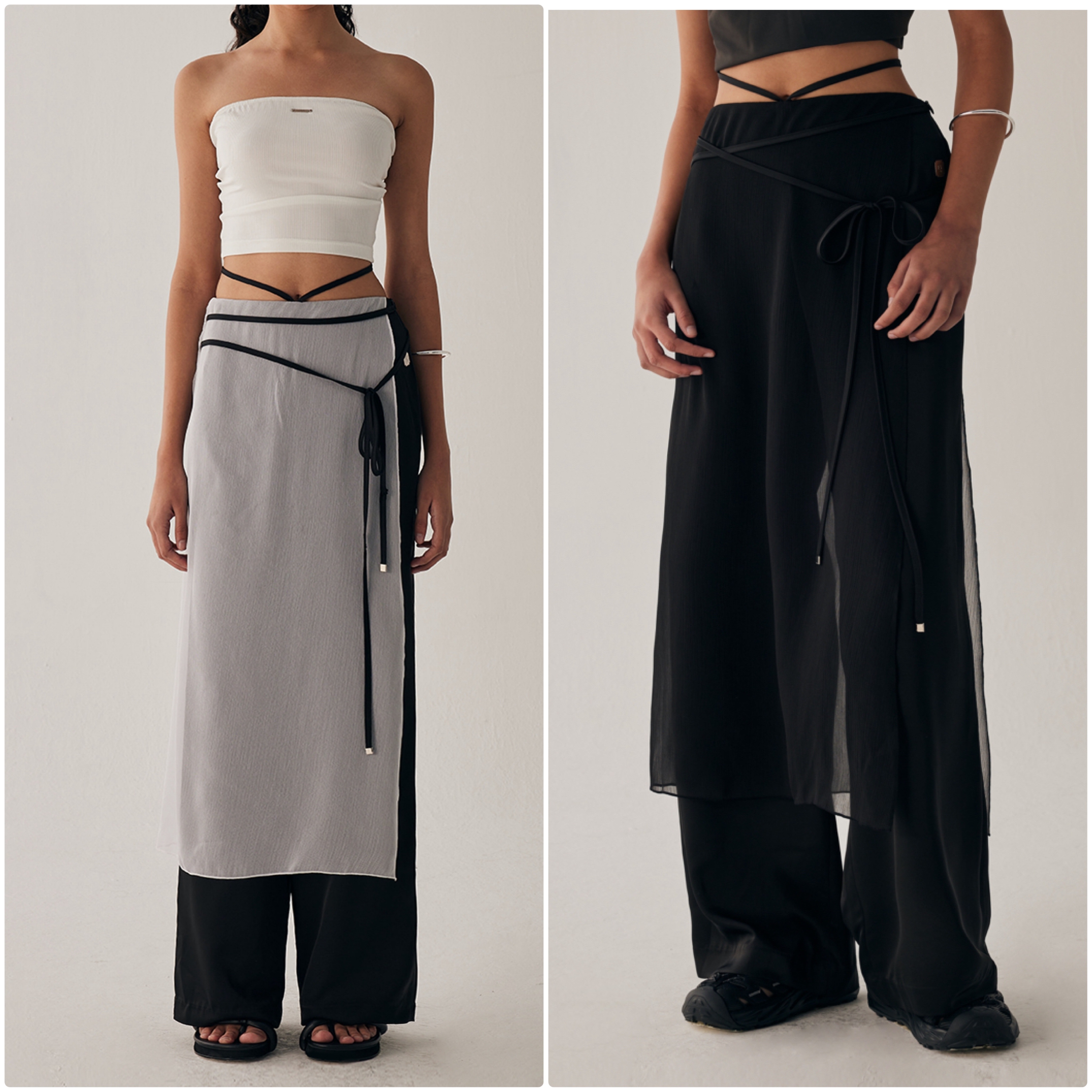 TMB See-Through Strap Wrap Pants 26,313円