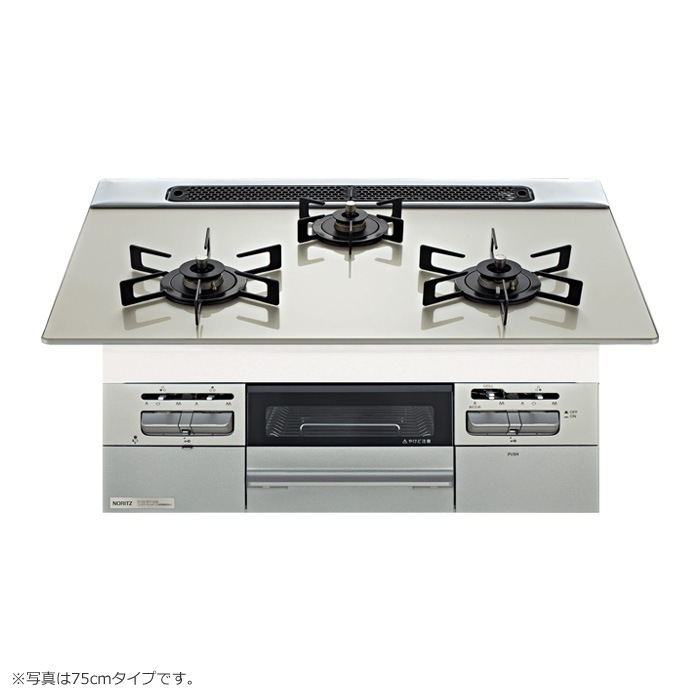 都市ガス用 60cm天板ビルトインコンロ Fami ファミ N3WV6RWTP2SI-13A ムーンシルバー