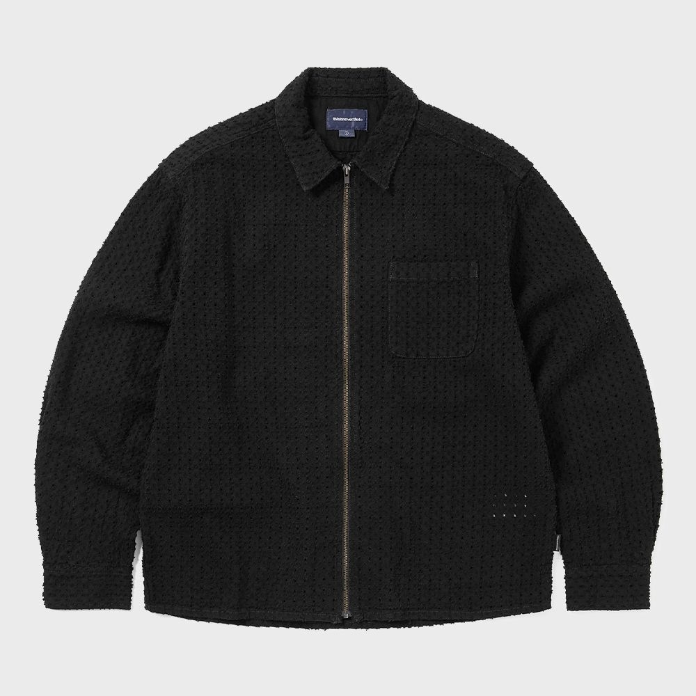 ディス・イズ・ネヴァー・ザットディスティンテッドデニムシャツブラック