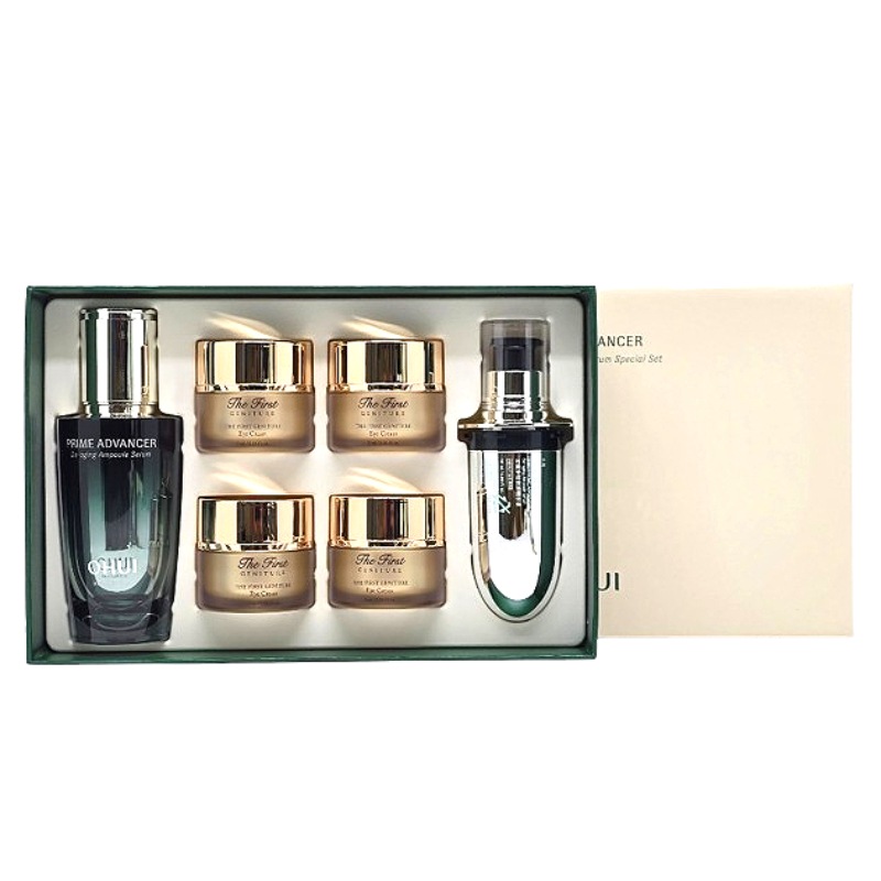 プライムアドバンサー ディエイジング アンプル セラム ダブル エディション 50mL＋リフィル50mL＋アイクリーム5mL×4 美容液セット 大容量