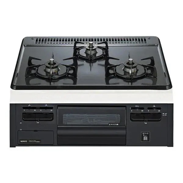 N3GV2RVQ1-13A METAL TOP (メタルトップ) ビルトインガスコンロ (都市ガス用・3口・両側強火タイプ・幅60cm)