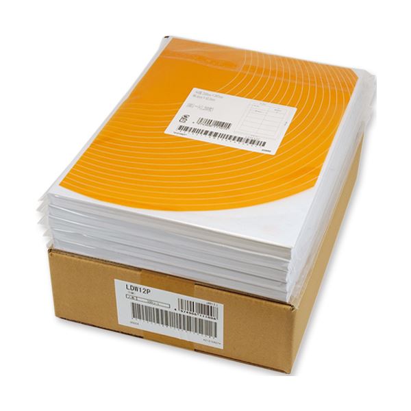 (まとめ) 東洋印刷 ナナワード シートカットラベル マルチタイプ NEC対応 A4 12面 90.242.3mm 四辺余白付 NEA210 1箱(500シート：100シート5冊) (